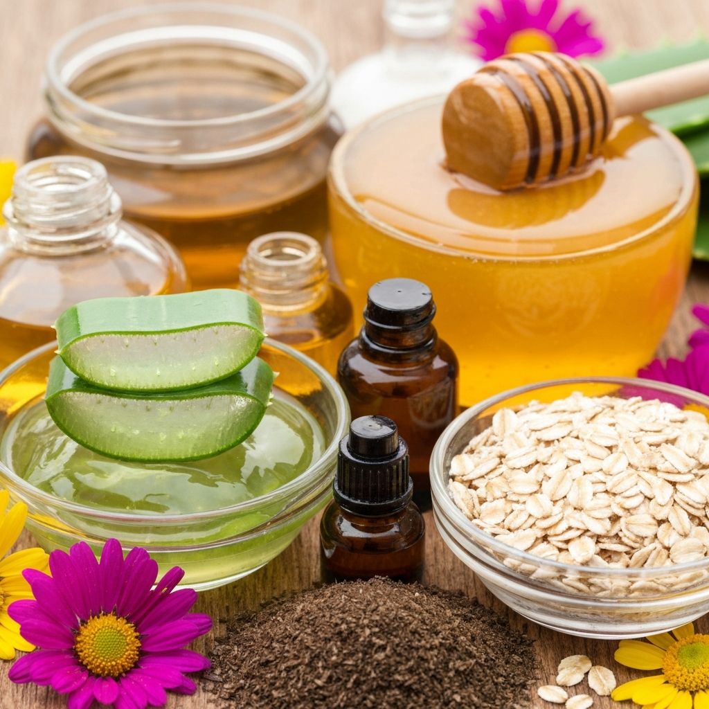 Ingredientes naturales para cuidado de piel